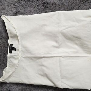 Talbots pullover white tie Fun sleeve blouse Cotton Size S